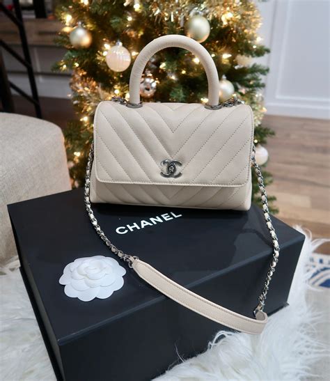 chanel with handle|chanel top handle bag small.